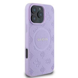 Guess GUHMP16XPSAPSMEU Apple iPhone 16 Pro Max 6.9" violetinės spalvos kietas dėklas Saffiano Peony Classic Logo M - Image 4