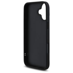 Guess GUHCP16MPSQSQSK Apple iPhone 16 Plus 6.7" juodos spalvos kietas dėklas Quilted Metal Logo - Image 7