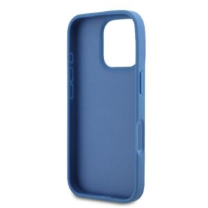 Guess GUHCP16LP4TDSCPB Apple iPhone 16 Pro 6.3" blue kietas dėklas Leather Metal Logo Strass Crossbody - Image 7