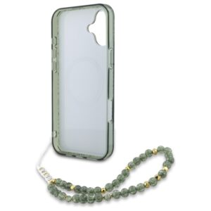 Guess GUHMP16SHCPOFPA Apple iPhone 16 6.1" green kietas dėklas IML Flowers Allover Electro With Pearl St - Image 6