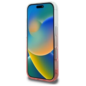 Guess GUHMP16LHGRCELP Apple iPhone 16 Pro 6.3" rožinės spalvos kietas dėklas IML Glitter Gradient MagSafe - Image 5