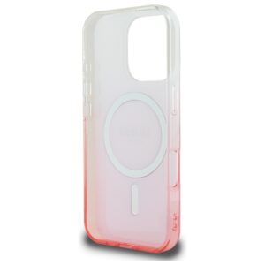 Guess GUHMP16LHGRCELP Apple iPhone 16 Pro 6.3" rožinės spalvos kietas dėklas IML Glitter Gradient MagSafe - Image 7