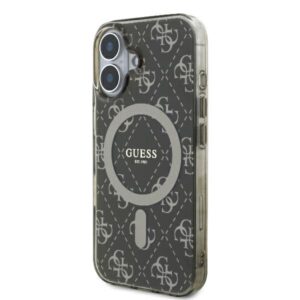 Guess GUHMP16SH4DTEW Apple iPhone 16 6.1"rudos spalvos kietas dėklas IML 4G Background MagSafe - Image 2