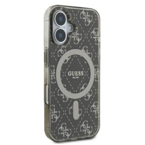 Guess GUHMP16SH4DTEW Apple iPhone 16 6.1"rudos spalvos kietas dėklas IML 4G Background MagSafe - Image 4