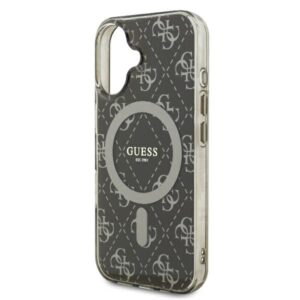 Guess GUHMP16SH4DTEW Apple iPhone 16 6.1"rudos spalvos kietas dėklas IML 4G Background MagSafe - Image 6