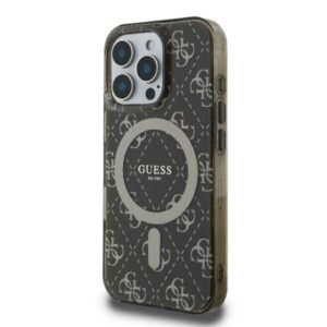 Guess GUHMP16LH4DTEW Apple iPhone 16 Pro 6.3" rudos spalvos kietas dėklas IML 4G Background MagSafe - Image 2