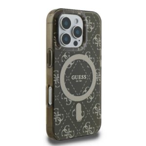 Guess GUHMP16LH4DTEW Apple iPhone 16 Pro 6.3" rudos spalvos kietas dėklas IML 4G Background MagSafe - Image 4