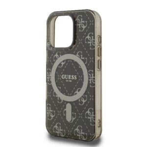 Guess GUHMP16LH4DTEW Apple iPhone 16 Pro 6.3" rudos spalvos kietas dėklas IML 4G Background MagSafe - Image 6
