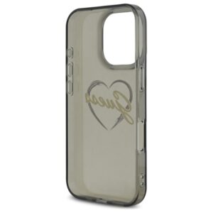 Guess GUHCP16XHCHGSPK Apple iPhone 16 Pro Max 6.9" juodos spalvos kietas dėklas IML Heart - Image 7