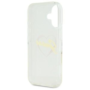 Guess GUHCP16MHCHGSPT Apple iPhone 16 plus 6.7" skaidrus kietas dėklas IML Heart - Image 7