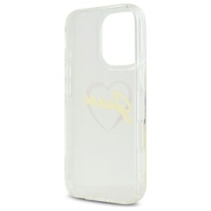 Guess GUHCP16LHCHGSPT Apple iPhone 16 Pro 6.3" skaidrus kietas dėklas IML Heart - Image 7