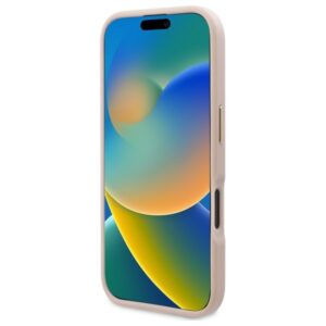 Guess GUHMP16SU4GPRP Apple iPhone 16 6.1" rožinės spalvos kietas dėklas 4G Logo Plate MagSafe - Image 5