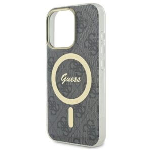 Guess GUHMP16LH4STK Apple iPhone 16 Pro 6.3" juodos spalvos kietas dėklas IML 4G MagSafe - Image 6