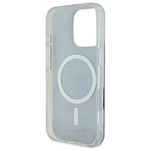 Guess GUHMP16LH4STK Apple iPhone 16 Pro 6.3" juodos spalvos kietas dėklas IML 4G MagSafe - Image 7