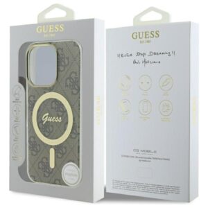 Guess GUHMP16XH4STW Apple iPhone 16 Pro Max 6.9" rudos spalvos kietas dėklas IML 4G MagSafe - Image 7