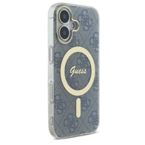 Guess GUHMP16SH4STB Apple iPhone 16 6.1" blue kietas dėklas IML 4G MagSafe - Image 4