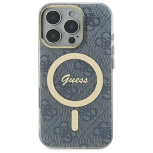Guess GUHMP16XH4STB Apple iPhone 16 Pro Max 6.9" blue kietas dėklas IML 4G MagSafe - Image 3