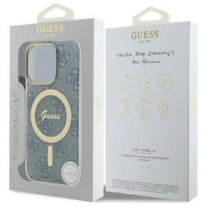 Guess GUHMP16XH4STB Apple iPhone 16 Pro Max 6.9" blue kietas dėklas IML 4G MagSafe - Image 8
