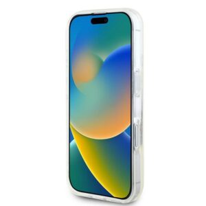 Guess GUHMP16MHFWFCT Apple iPhone 16 Plus 6.7" skaidrus kietas dėklas IML Flowers Wreath MagSaf - Image 5