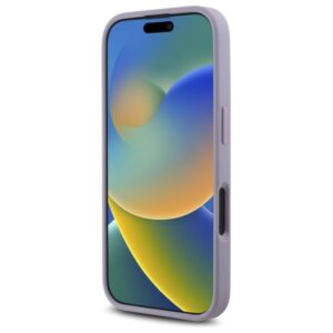 Guess GUHCP16SPSQSQSU Apple iPhone 16 6.1" light violetinės spalvos kietas dėklas Quiled Metal Logo - Image 5