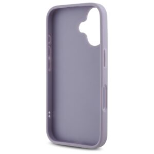 Guess GUHCP16SPSQSQSU Apple iPhone 16 6.1" light violetinės spalvos kietas dėklas Quiled Metal Logo - Image 7