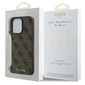 Guess GUHCP16XG4GFBR Apple iPhone 16 Pro Max 6.9" rudos spalvos kietas dėklas 4G Classic - Image 8