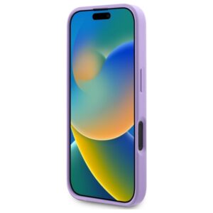 Guess GUHMP16SPSAHMCU Apple iPhone 16 6.1" violetinės spalvos kietas dėklas Saffiano MagSafe - Image 5
