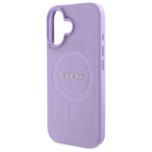 Guess GUHMP16SPSAHMCU Apple iPhone 16 6.1" violetinės spalvos kietas dėklas Saffiano MagSafe - Image 6