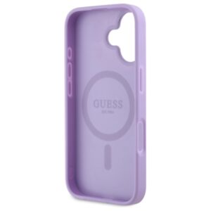 Guess GUHMP16SPSAHMCU Apple iPhone 16 6.1" violetinės spalvos kietas dėklas Saffiano MagSafe - Image 7