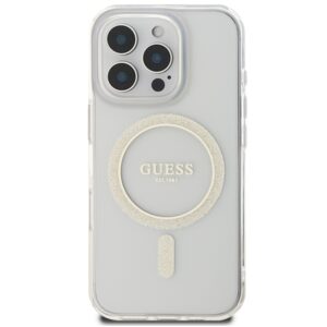 Guess GUHMP16XHFGERET Apple iPhone 16 Pro Max 6.9" skaidrus kietas dėklas IML Glitter Circle Ma - Image 3
