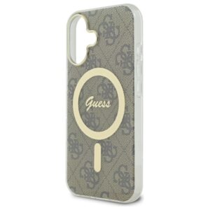 Guess GUHMP16MH4STW Apple iPhone 16 Plus 6.7" rudos spalvos kietas dėklas IML 4G MagSafe - Image 6