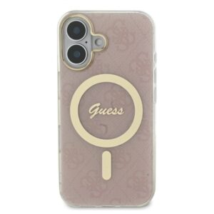 Guess GUHMP16MH4STP Apple iPhone 16 Plus 6.7" rožinės spalvos kietas dėklas IML 4G MagSafe - Image 3