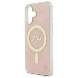 Guess GUHMP16MH4STP Apple iPhone 16 Plus 6.7" rožinės spalvos kietas dėklas IML 4G MagSafe - Image 6