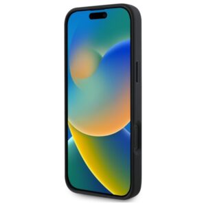 Guess GUHMP16SP4RPSK Apple iPhone 16 6.1" juodos spalvos kietas dėklas 4G Printed Stripes MagSafe - Image 5