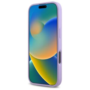 Guess GUHMP16LPSAHMCU Apple iPhone 16 Pro 6.3" violetinės spalvos kietas dėklas Saffiano MagSafe - Image 5