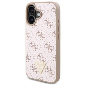 Guess GUHCP16MPG4GPH Apple iPhone 16 Plus 6.7" baltos spalvos kietas dėklas New 4G Triangle - Image 4