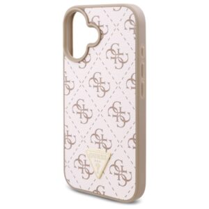 Guess GUHCP16MPG4GPH Apple iPhone 16 Plus 6.7" baltos spalvos kietas dėklas New 4G Triangle - Image 6