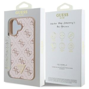 Guess GUHCP16MPG4GPH Apple iPhone 16 Plus 6.7" baltos spalvos kietas dėklas New 4G Triangle - Image 8