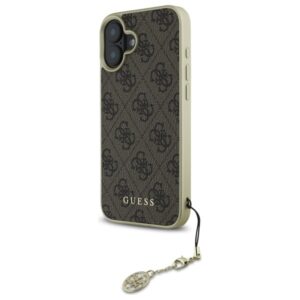Guess GUHCP16MGF4GBR Apple iPhone 16 Plus 6.7" rudos spalvos kietas dėklas 4G Charms Collection - Image 2