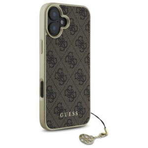 Guess GUHCP16MGF4GBR Apple iPhone 16 Plus 6.7" rudos spalvos kietas dėklas 4G Charms Collection - Image 4