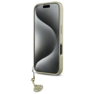 Guess GUHCP16SGF4GGR Apple iPhone 16 6.1" juodos spalvos kietas dėklas 4G Charms Collection - Image 5