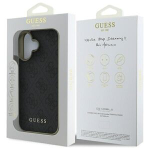 Guess GUHCP16MGF4GGR Apple iPhone 16 Plus 6.7" juodos spalvos kietas dėklas 4G Charms Collection - Image 8