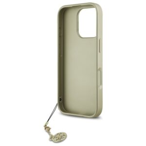 Guess GUHCP16LGF4GGR Apple iPhone 16 Pro 6.3" juodos spalvos kietas dėklas 4G Charms Collection - Image 7