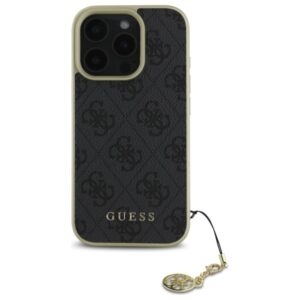 Guess GUHCP16XGF4GGR Apple iPhone 16 Pro Max 6.9" juodos spalvos kietas dėklas 4G Charms Collection - Image 3
