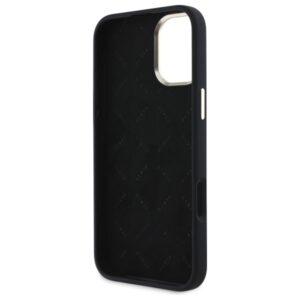Guess GUHCP16SM4DGPK Apple iPhone 16 6.1" juodos spalvos kietas dėklas Silicone Logo Strass 4G - Image 7