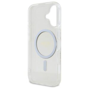 Guess GUHMP16MHFGERET Apple iPhone 16 Plus 6.7" skaidrus kietas dėklas IML Glitter Circle - Image 7