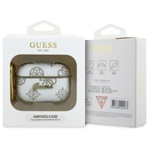 Guess GUAP2PG4GPH AirPods Pro 2 (2022/2023) dėklas baltos spalvos 4G Hook - Image 4
