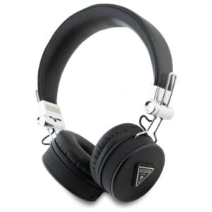 Guess Bluetooth Ausinės ENC GUBH70PGTSPSK juodos spalvos Grained Classic Round Shape - Image 1