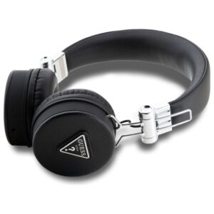Guess Bluetooth Ausinės ENC GUBH70PGTSPSK juodos spalvos Grained Classic Round Shape - Image 2