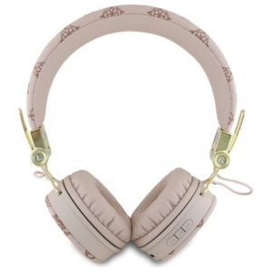 Guess Bluetooth Ausinės ENC GUBH70EPOSMW rudos spalvos Peony Script Round Shape - Image 3